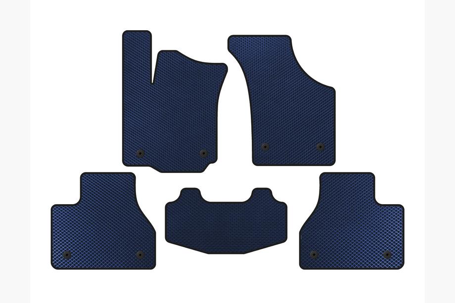 Volkswagen Phaeton 2002–2016 EVA automatten (SD, korte wielbasis, blauw) Image