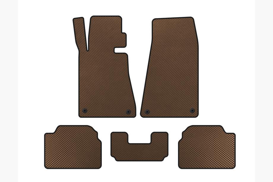 BMW 5 Serie E34 1988–1995 EVA vloermatten (bruin) Image
