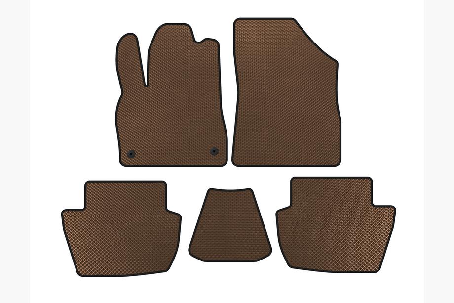Citroen DS-5 2011–2015 EVA automatten interieur (HB, Hybrid/Automaat, Bruin) Image