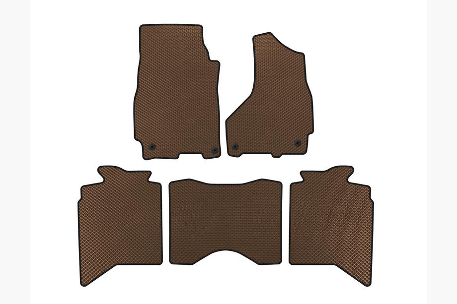Dodge RAM (DS/DJ/D2) 2009–2024 EVA automatten (2013+, 5-zits, Bruin) Image