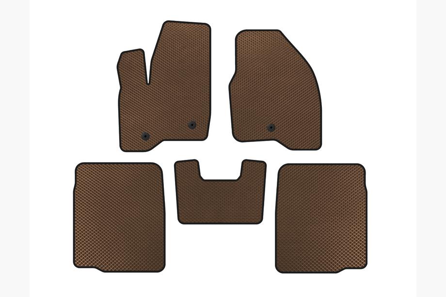 Ford Explorer 2011–2019 EVA automatten (2 rijen, 2011-2015, Bruin) Image