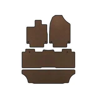 EVA automatten voor interieur (3 rijen, bruin)
