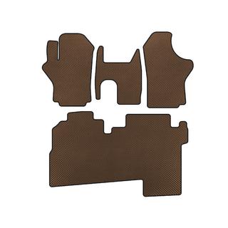 EVA automatten (2004-2007, 2 rijen, 8-zits, Bruin) Hyundai H200, H1, Starex 1998–2007
