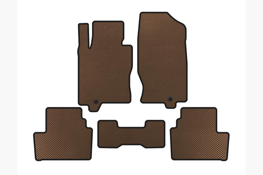 Infiniti G25/G35/37 (V36/CV36) 2006–2015 EVA vloermatten voor interieur (G35 S, Coupé, Bruin) Image