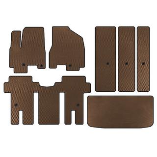 EVA vloermatten (complete set voor interieur, bruin) Kia Carnival 2014–2020