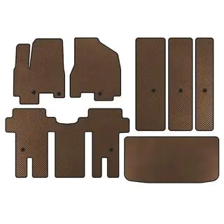 EVA vloermatten (complete set voor interieur, bruin)