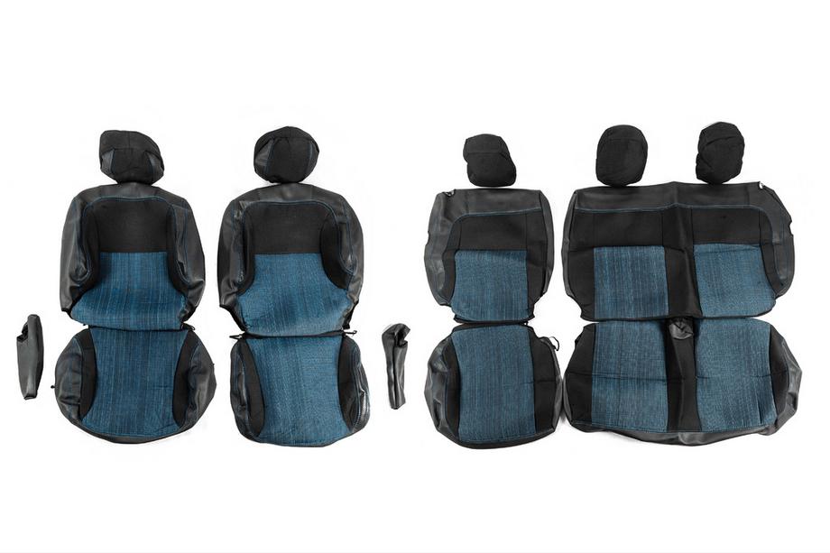 Peugeot Partner Tepee 2008–2018 Autostoelhoezen (stof en kunstleer, Premium) Voor Image