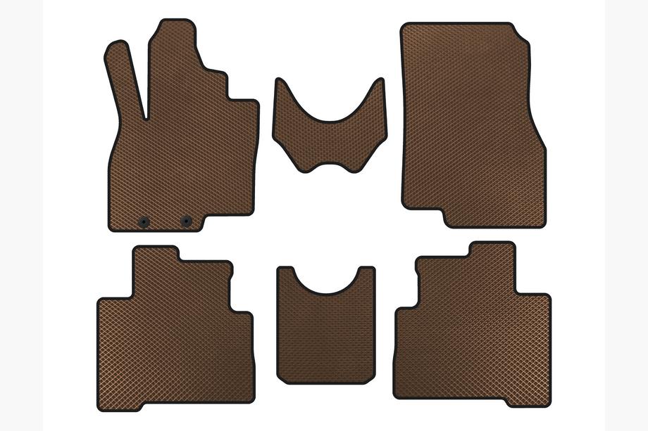 Mitsubishi Grandis 2003–2011 EVA automatten voor het interieur (2 rijen, bruin) Foto 1