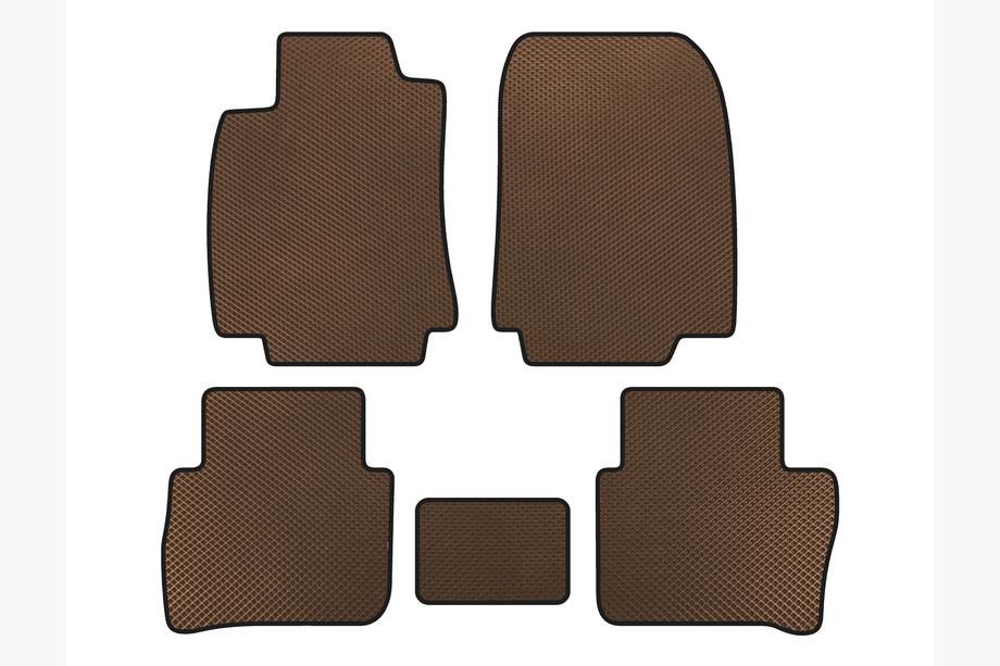 Nissan Tiida 2011–2014 EVA automatten (HB, bruin) Image