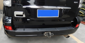 Toyota Land Cruiser Prado 120 2002–2009 RVS afdekking voor achterklephandgreep foto 4
