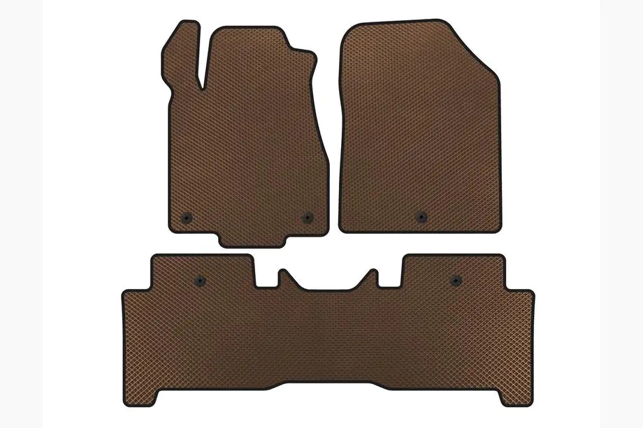 Acura MDX 2007–2013 EVA automatten voor het interieur (2 rijen, bruin) Image