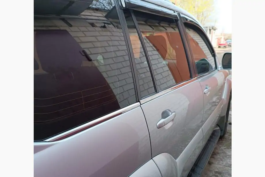 Toyota Land Cruiser Prado 120 2002–2009 Buitenste raamomlijsting (6 stuks, RVS) Image