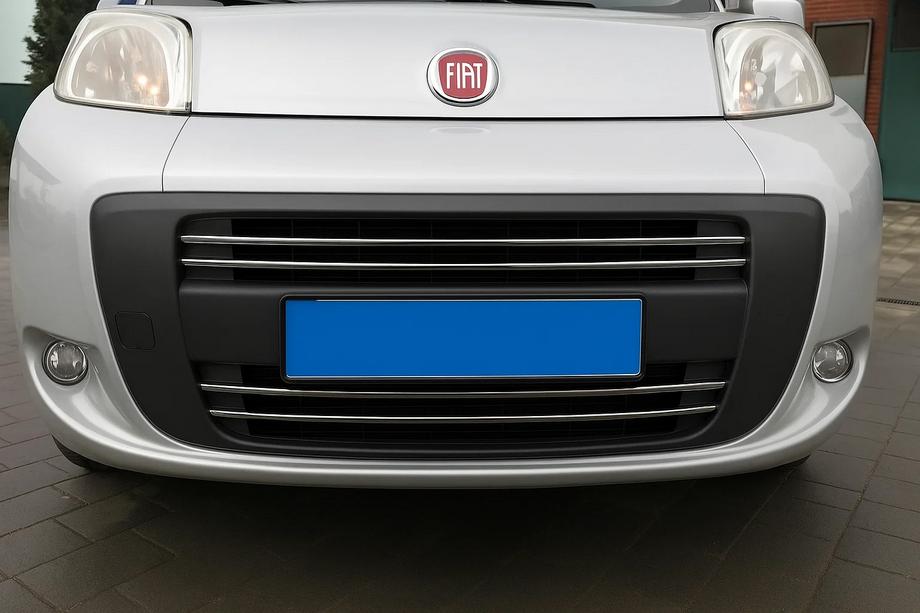 Peugeot Bipper 2008–2017 RVS grille sierlijst (4-delig) OmsaLine - Italiaans roestvrij staal Foto 3