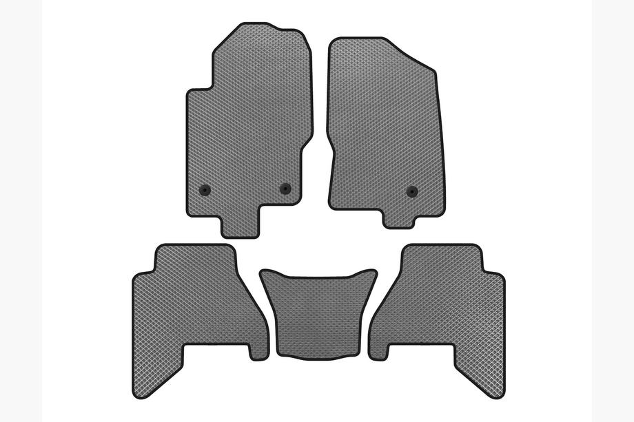 Nissan Pathfinder R51 2005–2014 EVA V2 vloermatten (2 rijen, Grijs, 2010-2014) Foto 1