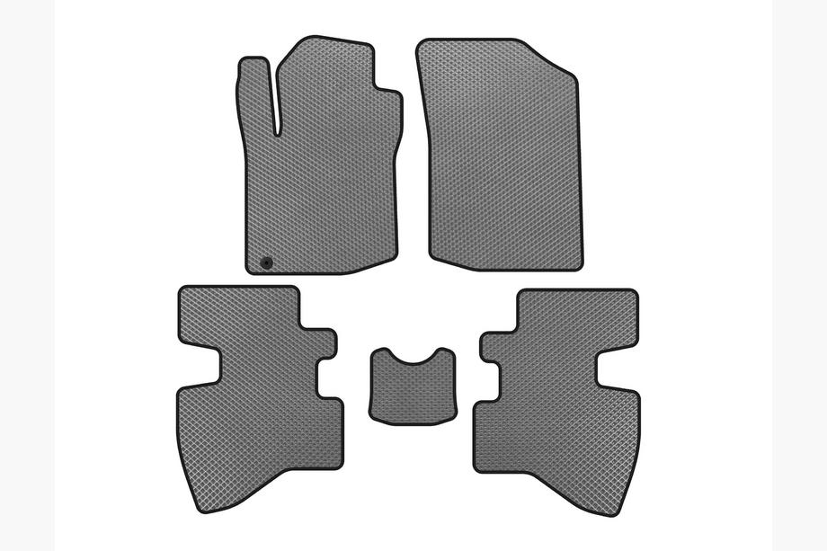 Toyota Aygo 2007–2014 EVA automatten (2007-2009, HB, 3-deurs, Grijs) Image