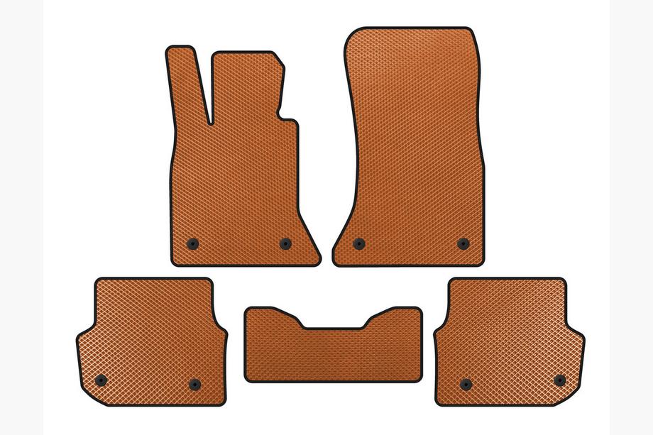 BMW 5 Serie F10/F11 2010–2016 EVA vloermatten voor interieur (voor F-11, oranje) Image