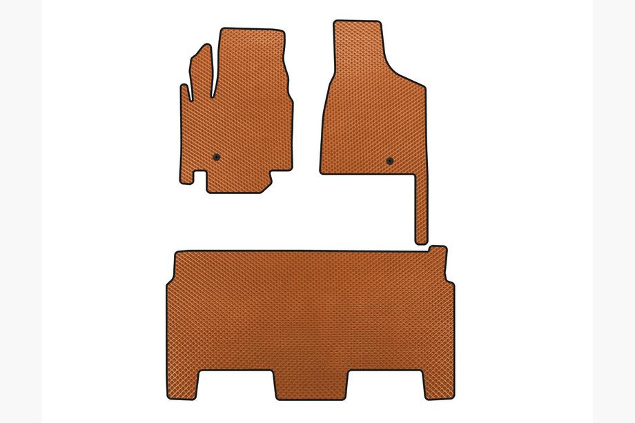 Dodge Grand Caravan V 2008–2020 EVA automatten (2008-2020, 2 rijen, 8-zits/Uitrusting SXT, Oranje) Image