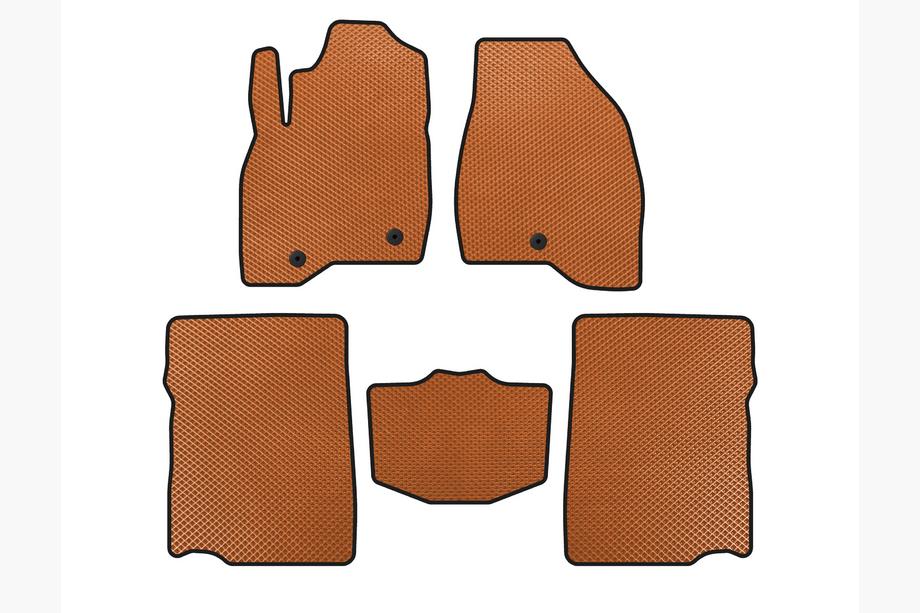Ford Explorer 2011–2019 EVA automatten (2017-2019, 2e rij, 7-zits, Oranje) Foto 1