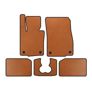 EVA-matten (voor S F55, 5-deurs, oranje) Mini Cooper F55/56/57 2014–2023