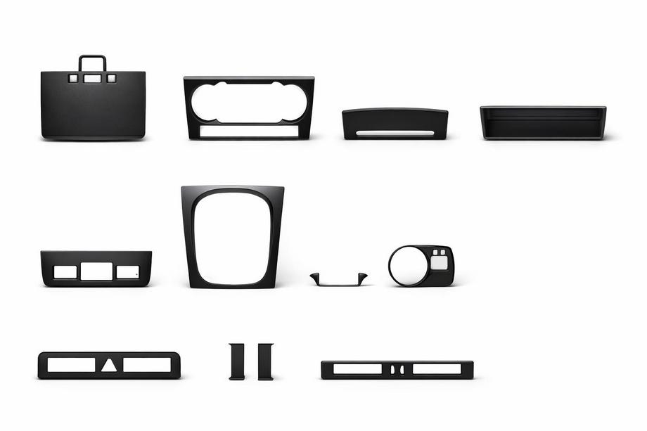 Audi A3 2003–2012 Decoratieve interieurpanelen (Hartman) Notenhout Image