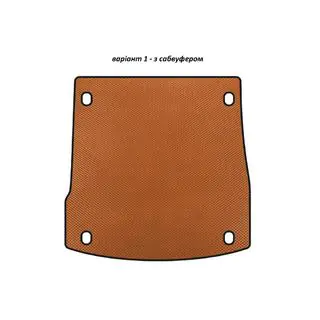 EVA V-1 kofferbakmat (met subwoofer, oranje)