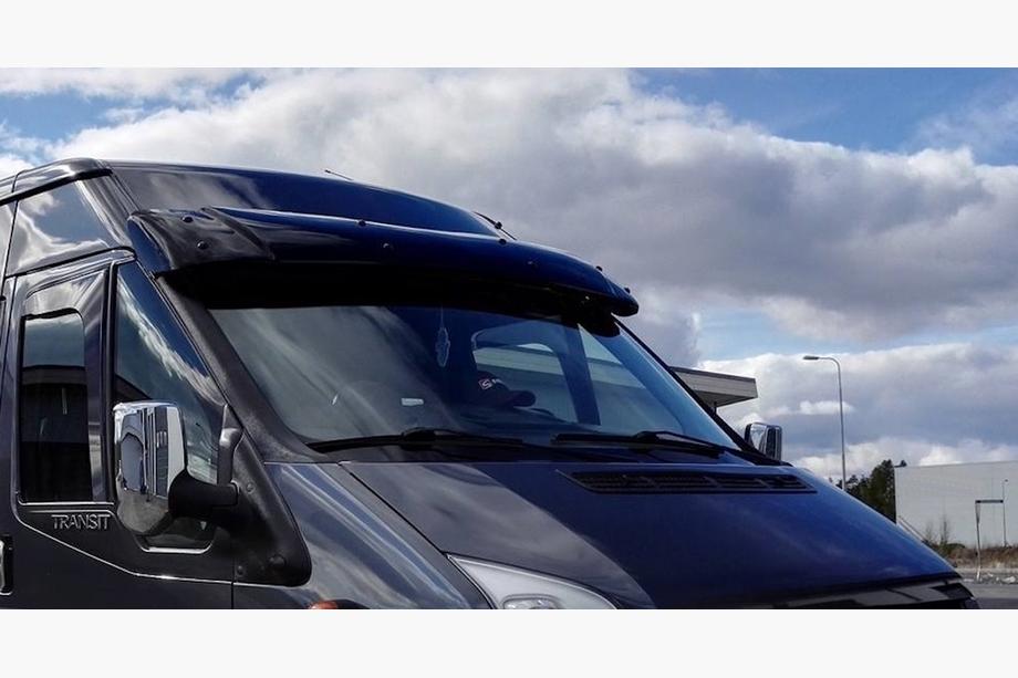 Ford Transit 2000–2014 Voorruitvizier (zwart hoogglans, 5 mm) Foto 13