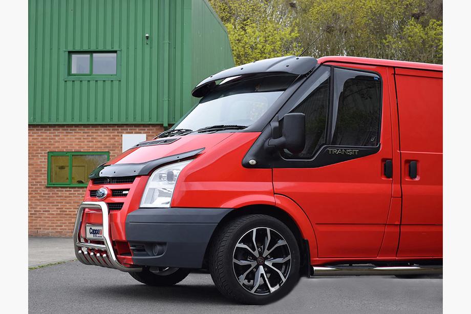 Ford Transit 2000–2014 Voorruitvizier (zwart hoogglans, 5 mm) Foto 19