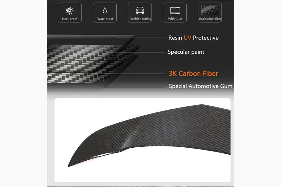 Tesla Model Y 2020– Spoiler V2 (2020-2025, carbon) Foto 3