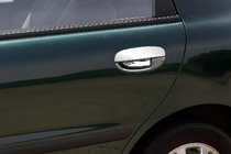 Chevrolet Lanos 1998–2017 Deurgreepcovers (RVS) Verchroomd kunststof foto 2