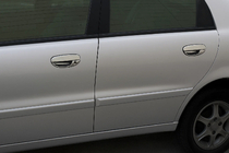 Chevrolet Lanos 1998–2017 Deurgreepcovers (RVS) Verchroomd kunststof foto 4