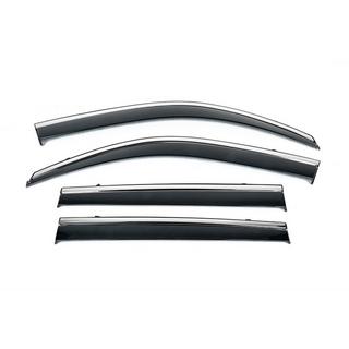 Ruitwinddeflectors met chroomlijst Niken Luxury (Crew Cab, 4 stuks) GMS Sierra 2019–
