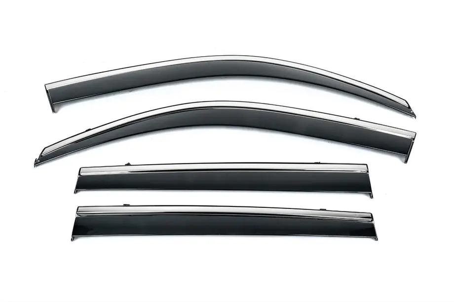 GMS Sierra 2019– Ruitwinddeflectors met chroomlijst Niken Luxury (Crew Cab, 4 stuks) Image