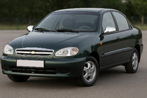 Chevrolet Lanos 1998–2017 RVS spiegelkappen foto 1