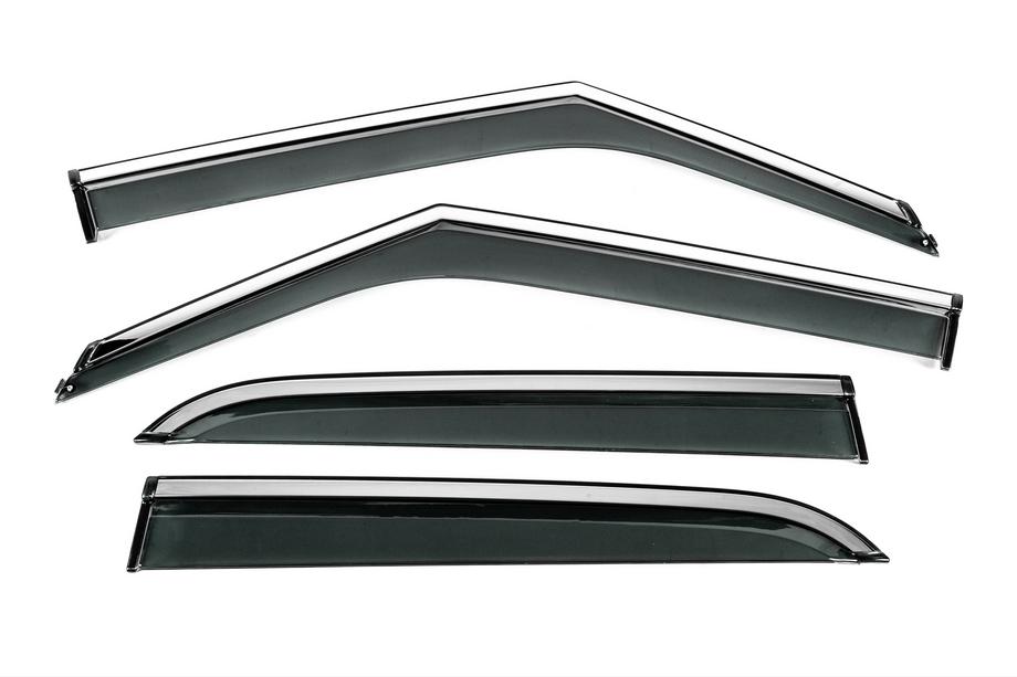 Chevrolet Trailblazer 2020– Windschermen met chromen sierlijst Niken Luxury (4 stuks) Image