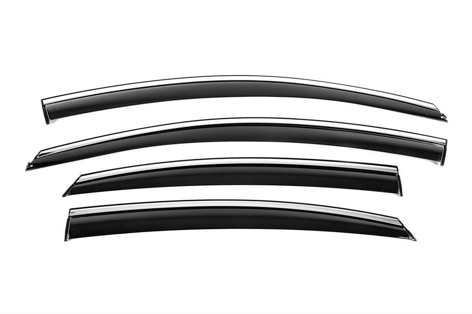 Hyundai Sonata LF 2014–2019 Windschermen met chromen sierlijst Niken Luxury (4 stuks) Image