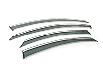 Hyundai Sonata YF 2010–2014 Windschermen met chromen sierlijst Niken Luxury (4 stuks) foto 3