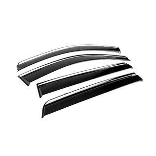 Windschermen met chromen sierlijst Niken Luxury (4 stuks) Hyundai Santa Fe 2 2006–2012 foto 3