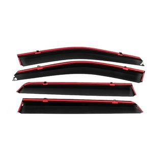 Windschermen met chromen sierlijst Niken Luxury (4 stuks) Hyundai Santa Fe 2 2006–2012 foto 4