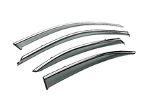 Hyundai Elantra (XD) 2000–2011 Windschermen met chromen sierlijst Niken Luxury (4 stuks) foto 3