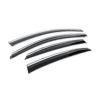 Windschermen met chromen sierlijst Niken Luxury (4 stuks) Hyundai Accent 2017–2023 foto 3