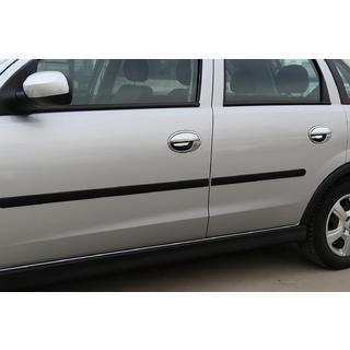 Deurgreepkappen met omlijsting (8-delig, RVS) foto 1