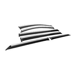 Raamwindschermen met chromen sierlijst Niken Luxury (6 stuks) Toyota Sienna 2010–2020 foto 3