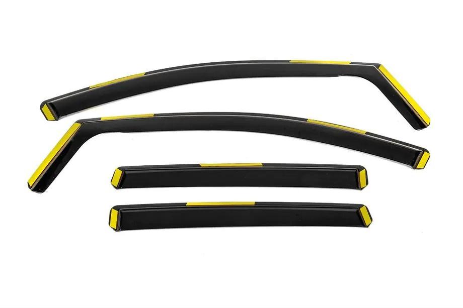 Honda Civic Sedan VIII 2006–2011 In-channel raamdeflectoren Niken Luxury (4 stuks) Foto 1