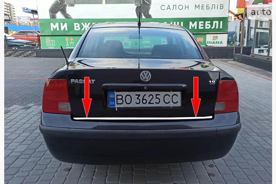 Volkswagen Passat B5 1997–2005 Kofferbakrand SD 1996-2001 (RVS) Image