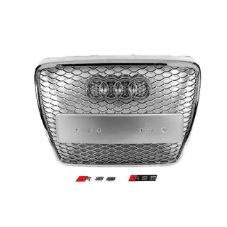 RS-stijl frontgrille (grijs met chroom) foto 1