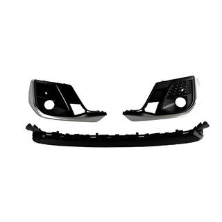 Mistlampgrilles met ondergrille voorbumper S-Style (2022+, 2+1 stuks, zwart)