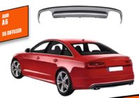 Audi A6 C7 2011–2017 Achterbumper diffuser DPT V1 (2011-2014) foto 1