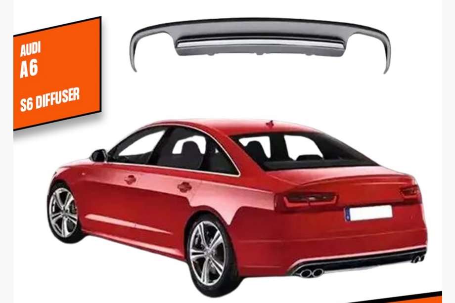 Audi A6 C7 2011–2017 Achterbumper diffuser DPT V1 (2011-2014) Image