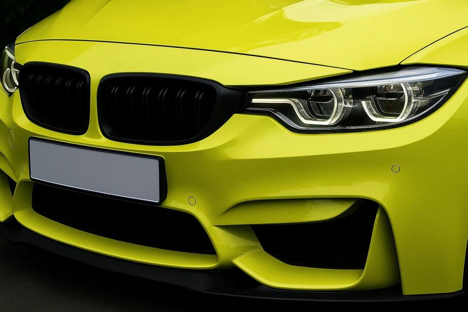 BMW 3 Serie F30/F31 2012–2019 M-Look niergrillen voor M3 F80, matzwart Foto 1