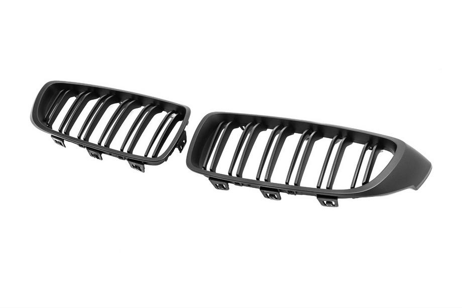 BMW 3 Serie F30/F31 2012–2019 M-Look niergrillen voor M3 F80, matzwart Foto 5